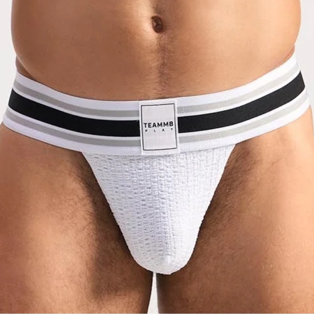 Teamm8 Chalk White Locker Room Jock Thong
